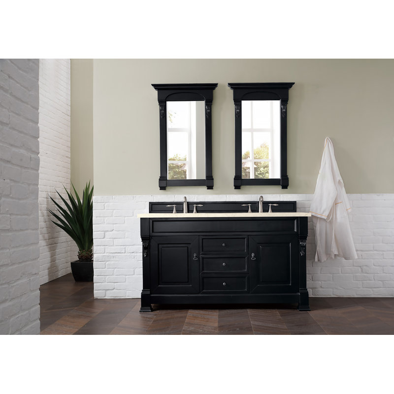 Darby Home Co Vivanco 60'' Double Bathroom Vanity with Marble Top & Reviews Wayfair